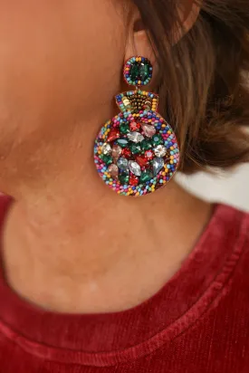 Bejeweled Ornament Earrings
