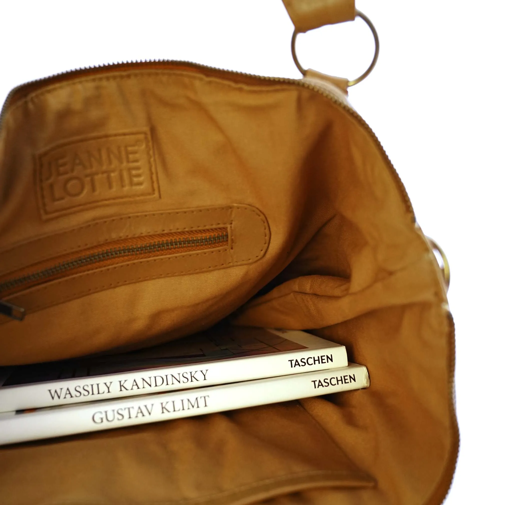 ChirstiLe05G Tan Leather Tote - Travel Bag