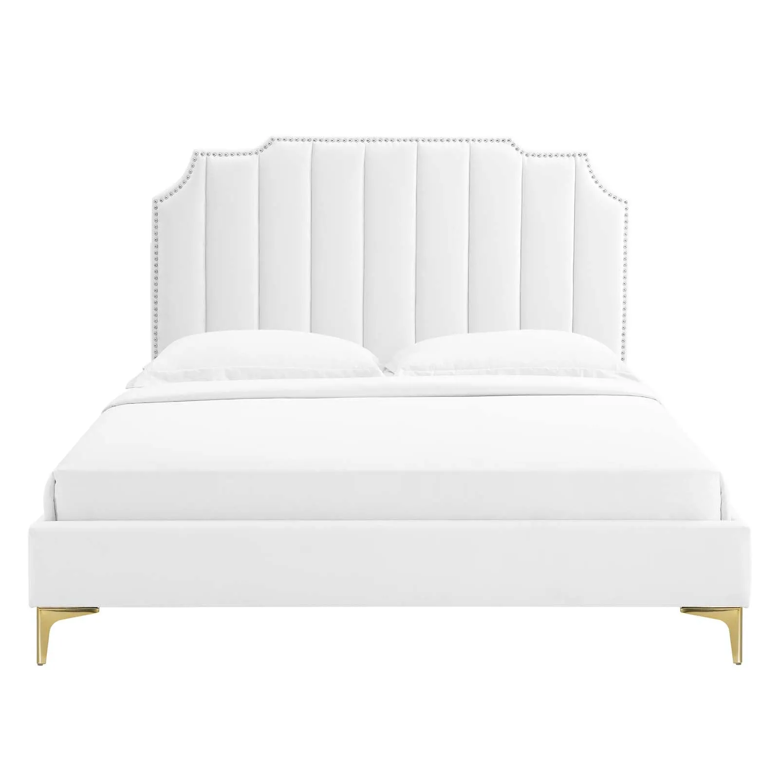 Colette Performance Velvet Platform Bed by Modway