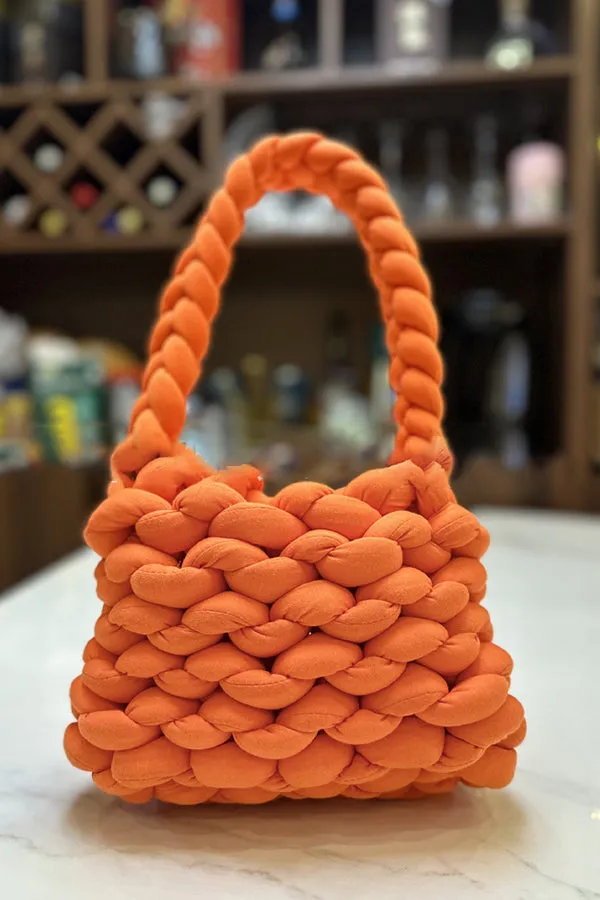 Cute DIY Hand Woven Handbag