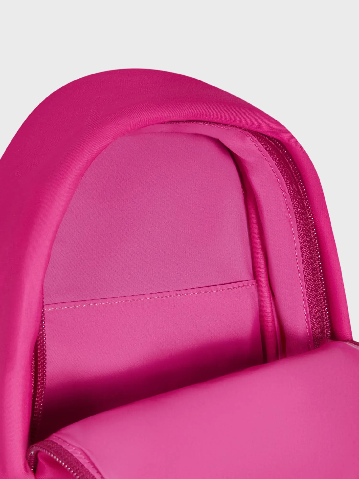 Nylon Cross-Body Bag—foxglove pink