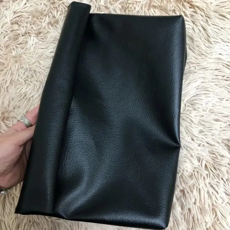 Pre Order:  Black Soft Vegan Leather Clutch