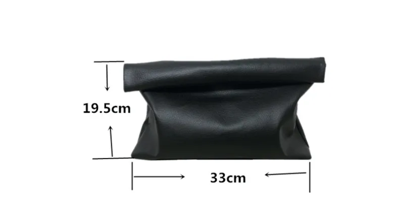 Pre Order:  Black Soft Vegan Leather Clutch
