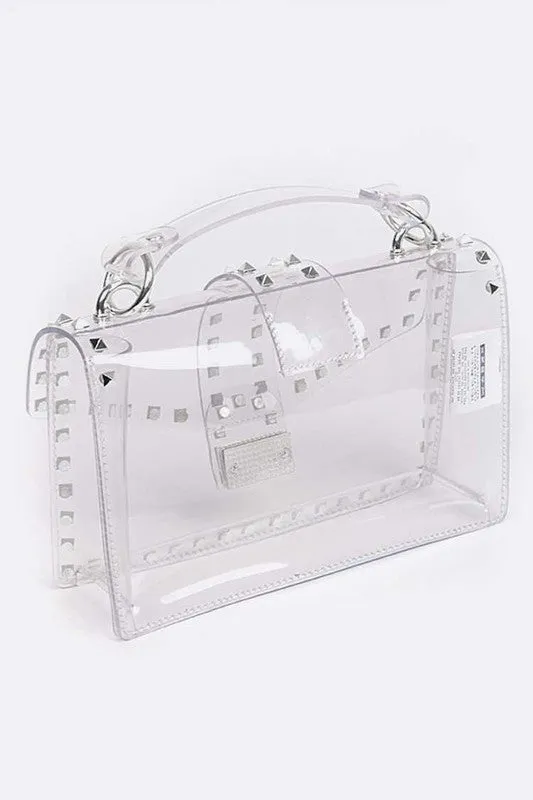 TEEK - Studded Clear Swing Bag