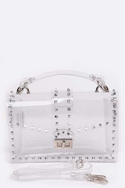 TEEK - Studded Clear Swing Bag
