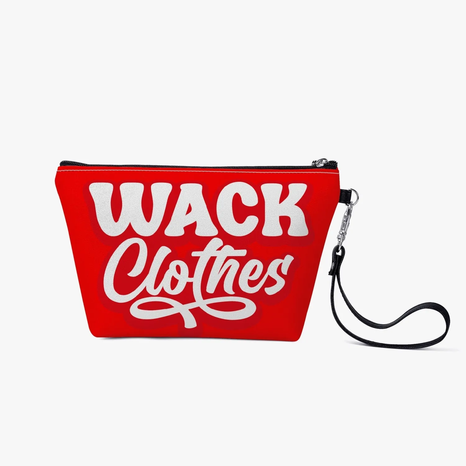wacky red  Zipper Sling Cosmetic Bag
